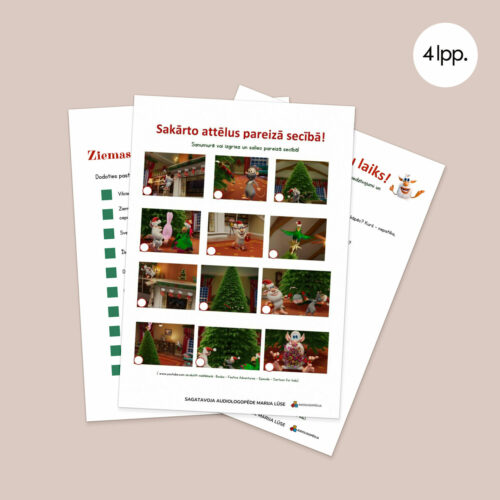 Ziemassvētku laiks - vārdu krājuma paplašināšanai - Logopēdiskie materiāli - Audiologopēdija