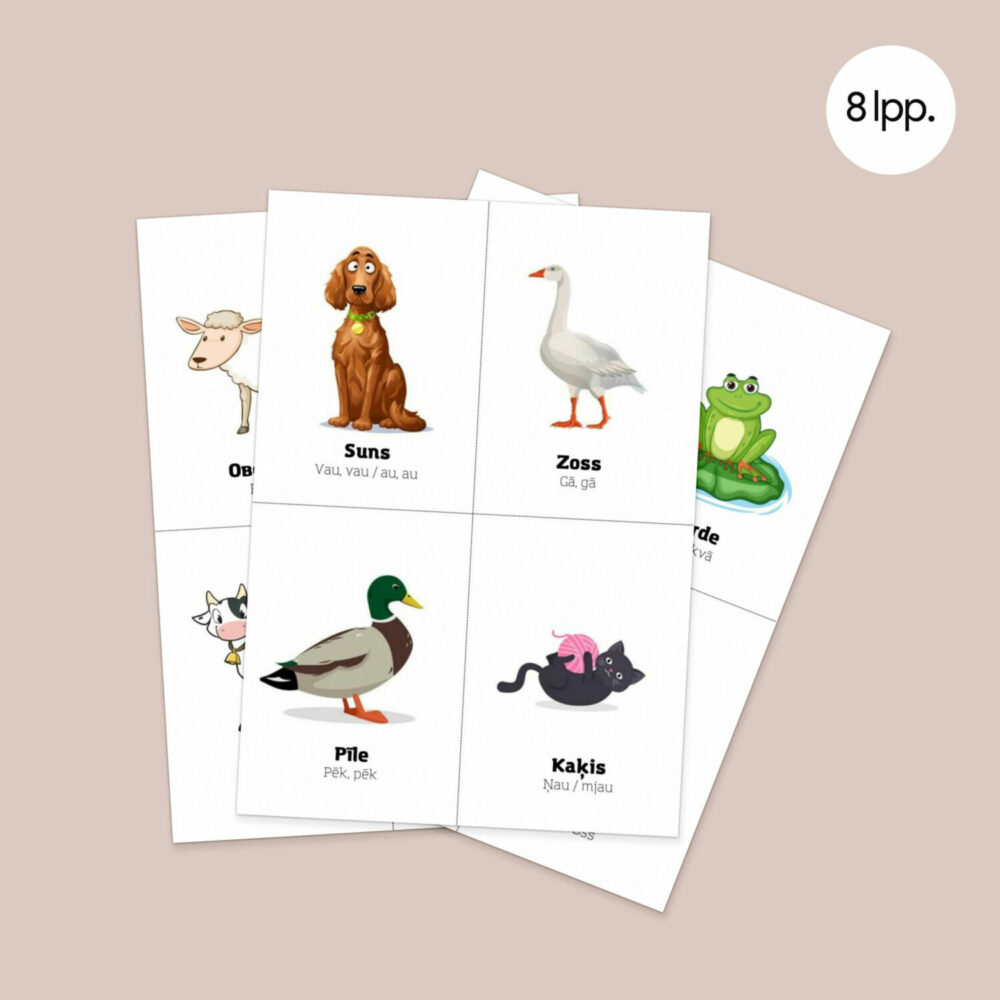 Ieteicamie dzīvnieku radīto skaņu atdarinājumi (latviešu un krievu valodā) Ieteicamie dzīvnieku radīto skaņu atdarinājumi - Logopēdiskie materiāli - Audiologopēdija