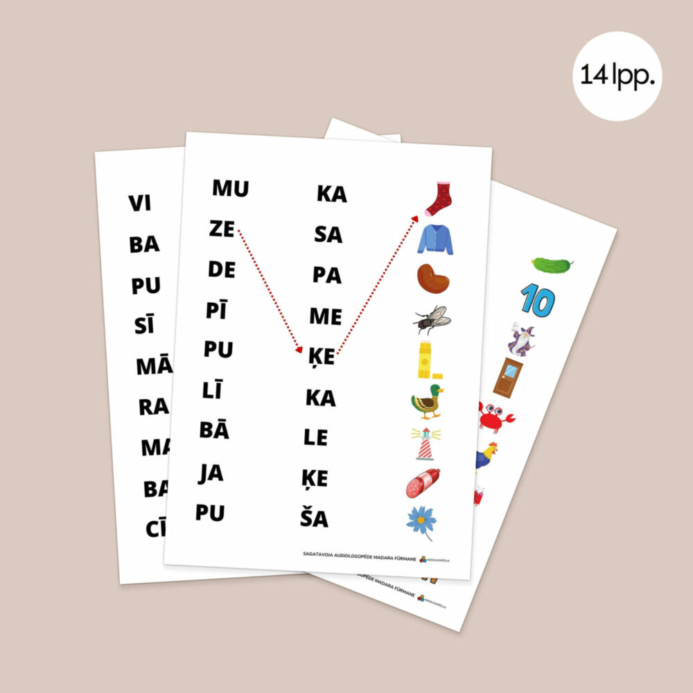 Lasi zilbes un veido vārdus Lasi zilbes un veido vārdus - Logopēdiskie materiāli - Audiologopēdija