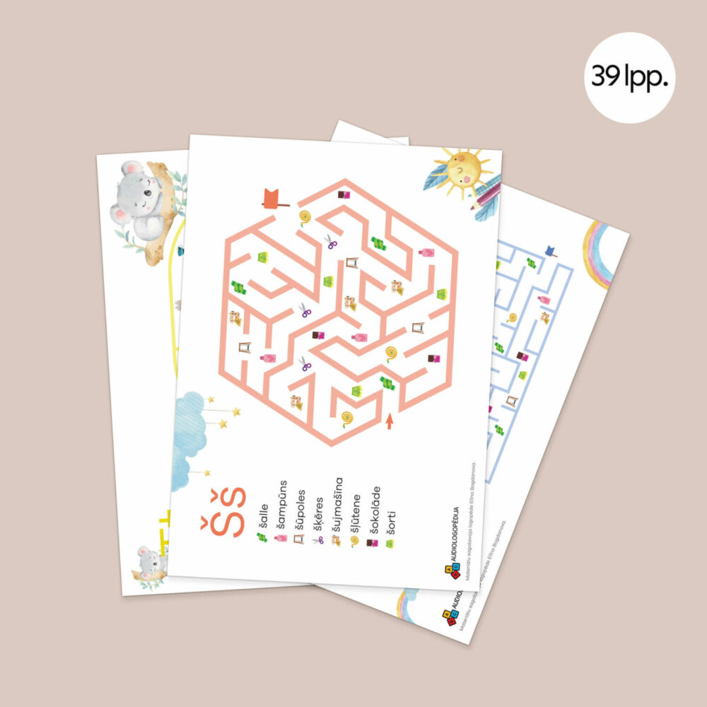 Skaņu labirinti - Logopēdiskie materiāli - Audiologopēdija