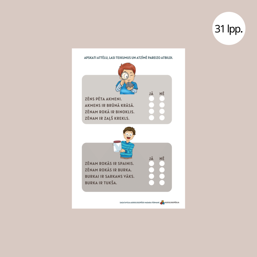 Uzdevumu krājums lasītprasmei un izlasītā izpratnei