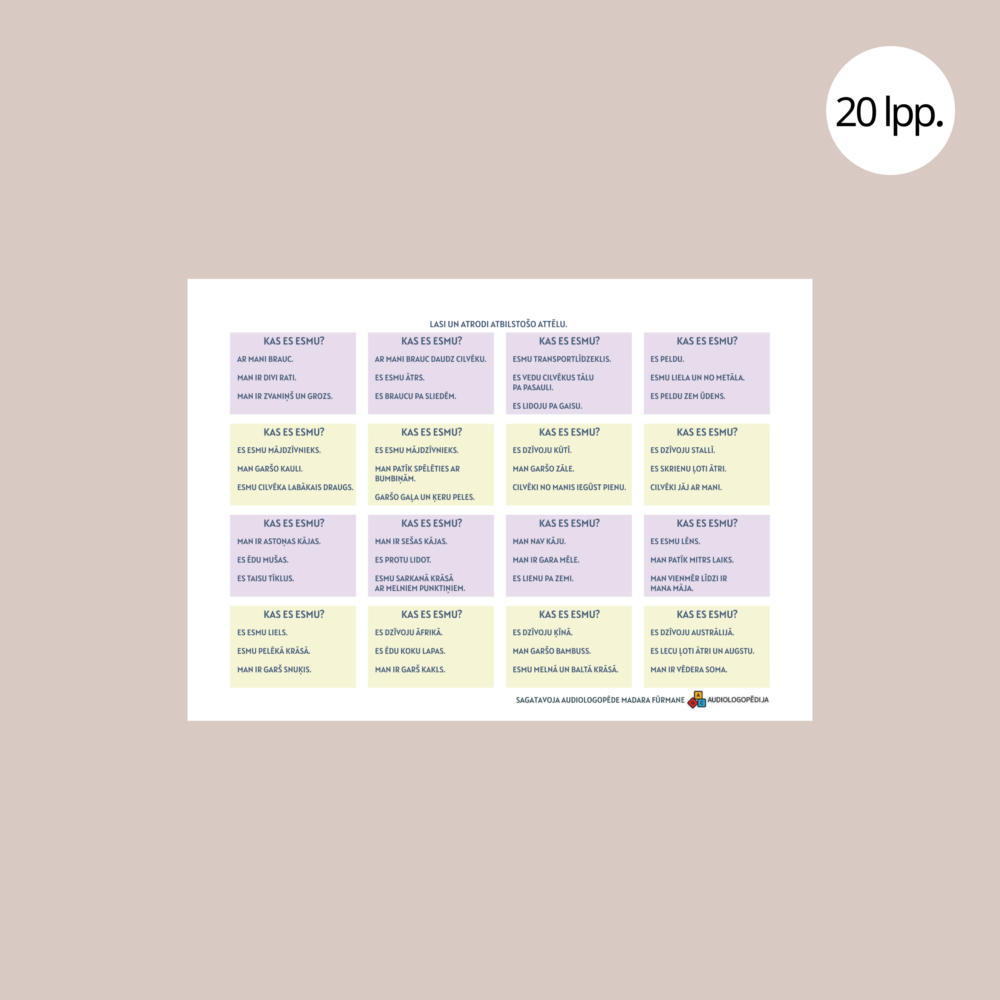 Lasīšanas materiāls - lasi un pildi uzdevumus 3 Lasīšanas materiāls - lasi un pildi uzdevumus 3