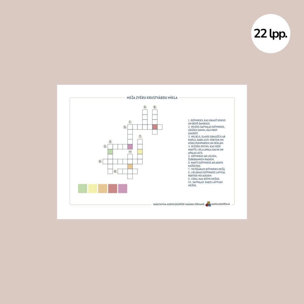 Krustvārdu mīklas bērniem 4