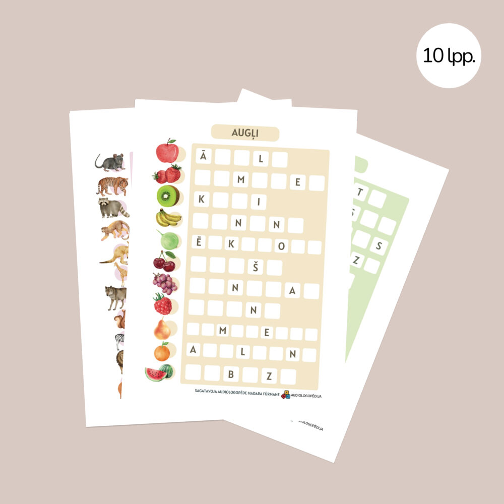 Darba lapas – Pazudušie burti Darba lapas - Pazudušie burti