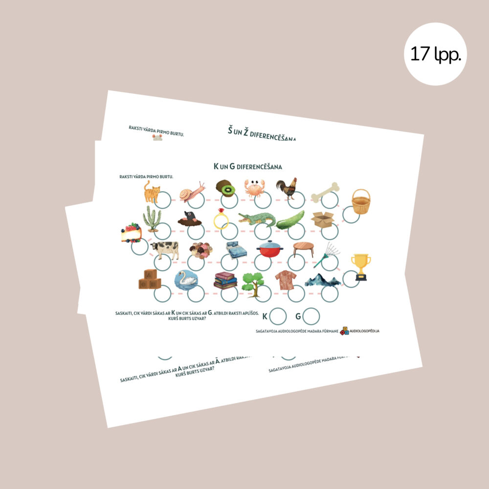 Līdzīgi skanošo skaņu diferencēšana vārdu sākumā 1 Līdzīgi skanošo skaņu diferencēšana vārdu sākumā