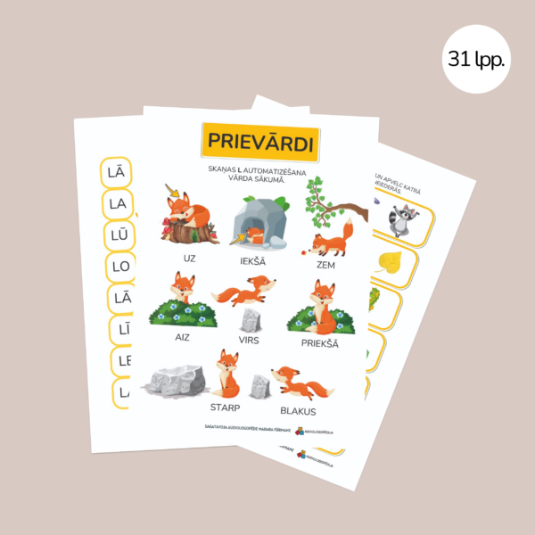 Uzdevumu krājums skaņas L diferencēšanai un izrunai