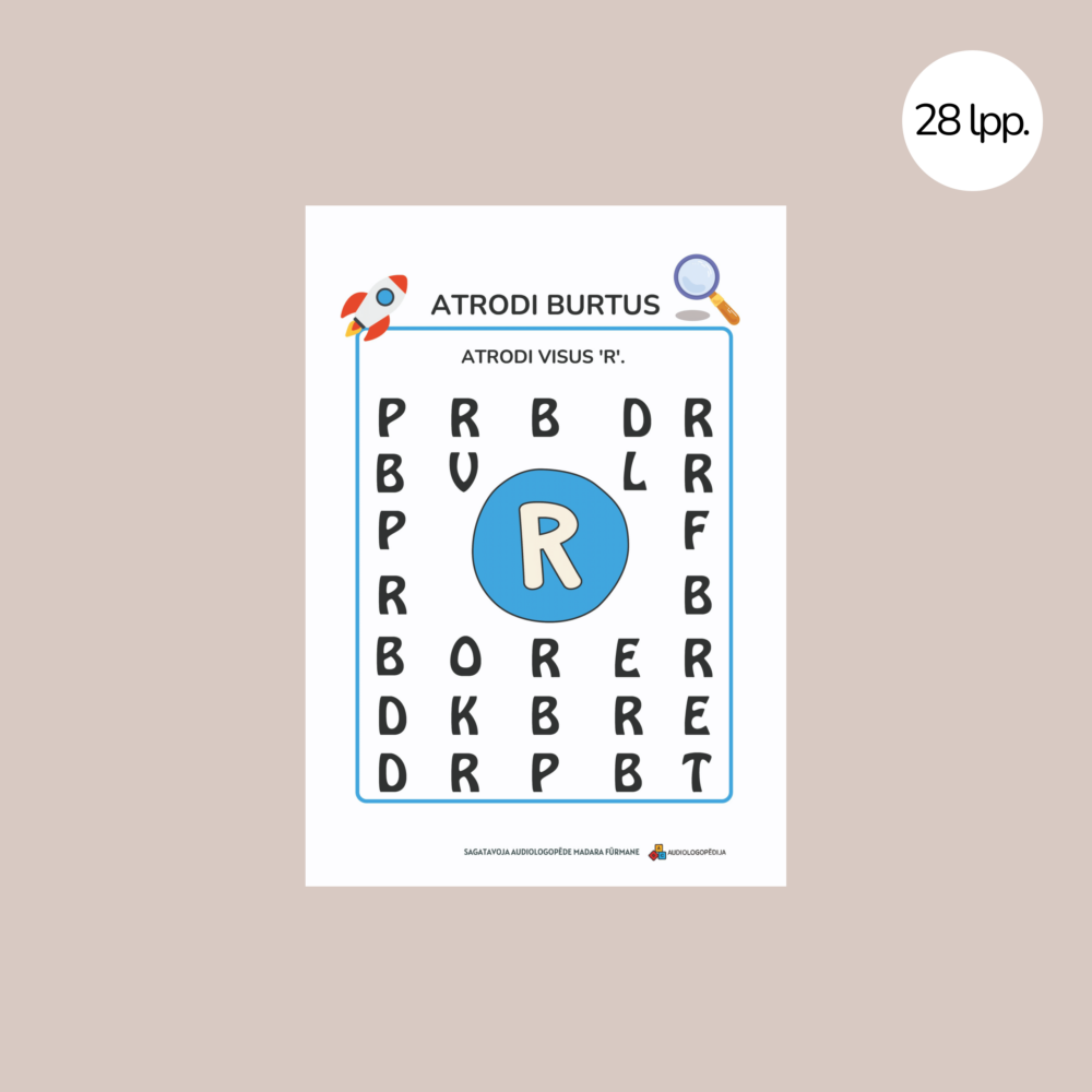 Uzdevumu krājums skaņas R diferencēšanai un izrunai 4 Uzdevumu krājums skaņas R diferencēšanai un izrunai 4