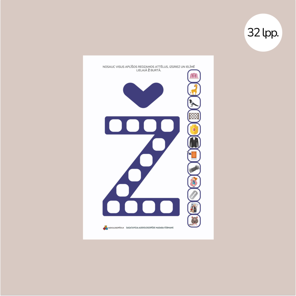 Uzdevumu krājums skaņu Š un Ž diferencēšanai un izrunai 2 Uzdevumu krājums skaņu Š un Ž diferencēšanai un izrunai 2