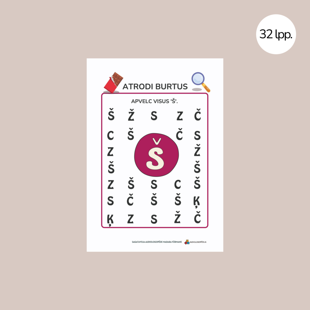 Uzdevumu krājums skaņu Š un Ž diferencēšanai un izrunai 4 Uzdevumu krājums skaņu Š un Ž diferencēšanai un izrunai 3