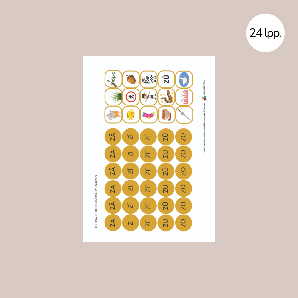 Uzdevumu krājums - skaņas z diferencēšanai un izrunai 3 Uzdevumu krājums - skaņas z diferencēšanai un izrunai 3