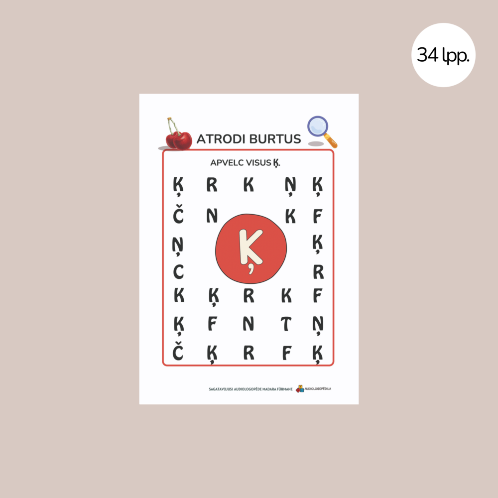 Uzdevumu krājums skaņu č un ķ diferencēšanai un izrunai 4