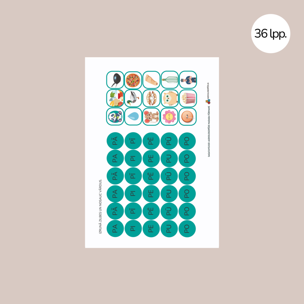 Uzdevumu krājums skaņu B un P diferencēšanai un izrunai 3