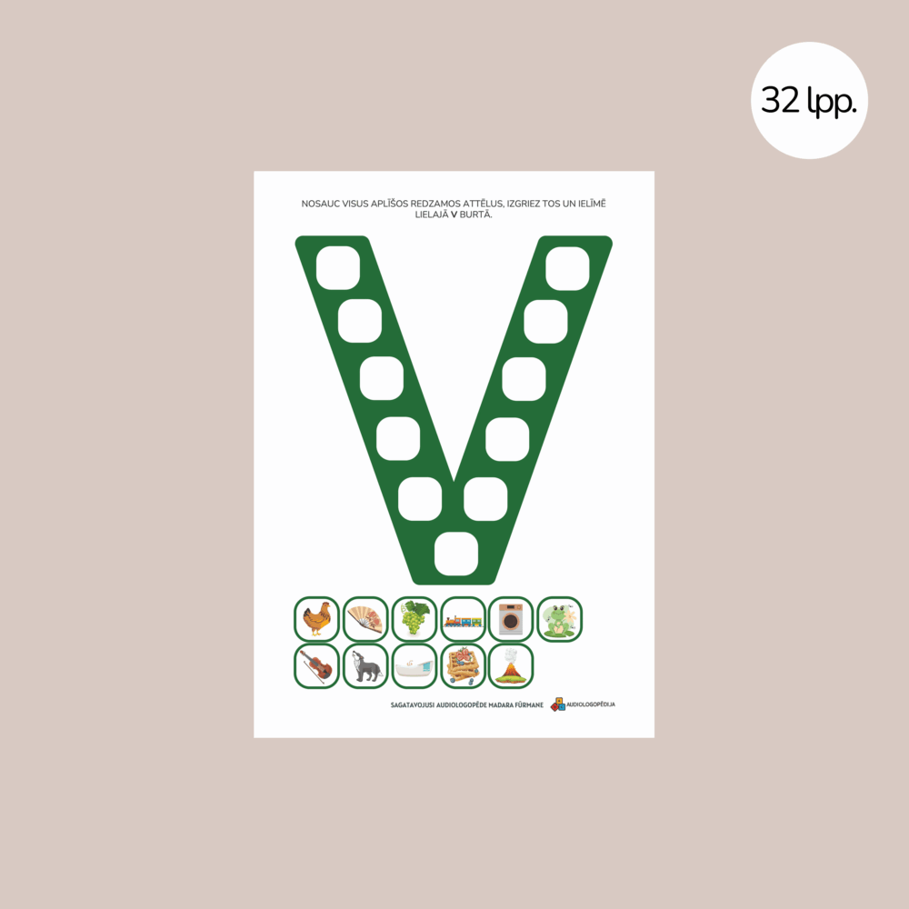 Uzdevumu krājums skaņu F un V diferencēšanai un izrunai 2 Uzdevumu krājums skaņu F un V diferencēšanai un izrunai 2