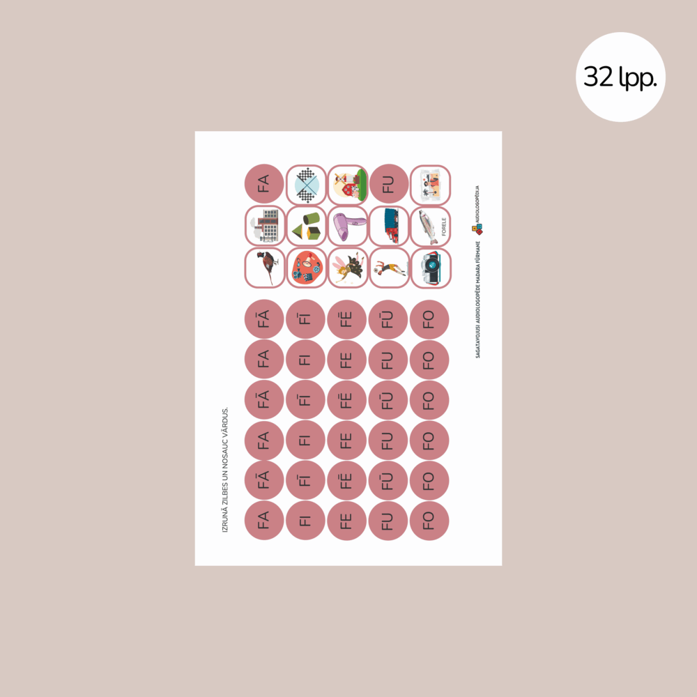 Uzdevumu krājums skaņu F un V diferencēšanai un izrunai 3 Uzdevumu krājums skaņu F un V diferencēšanai un izrunai 3