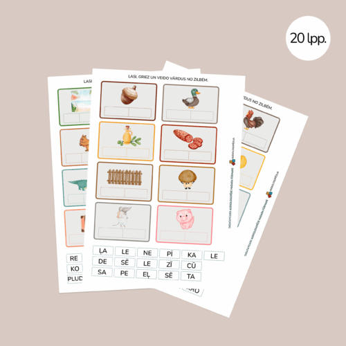 Lasi, griez un veido vārdus no zilbēm 1