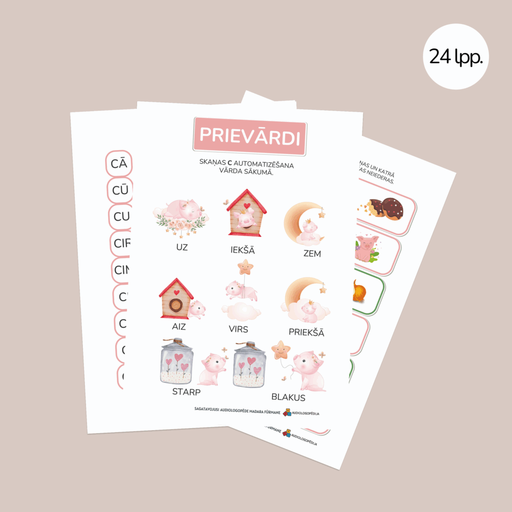 Uzdevumu krājums skaņas C diferencēšanai un izrunai 1