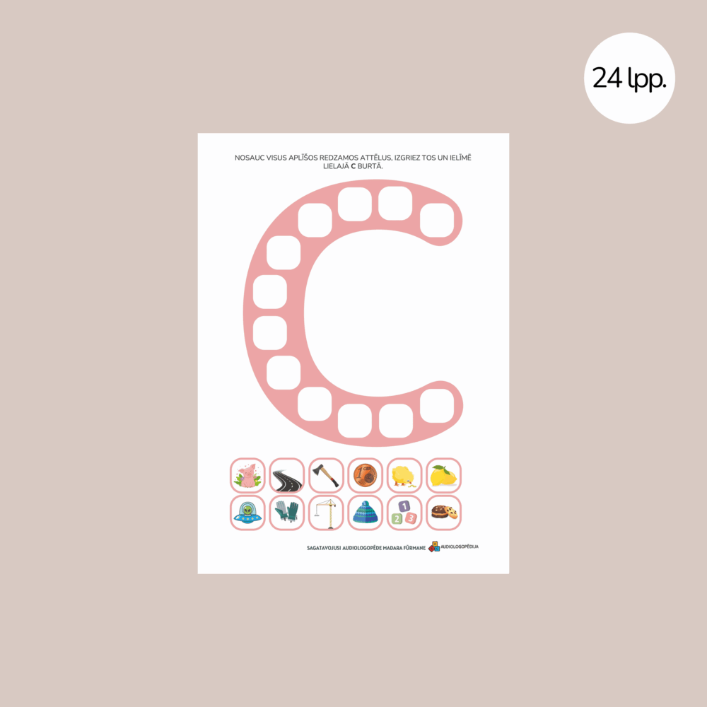 Uzdevumu krājums skaņas C diferencēšanai un izrunai 2