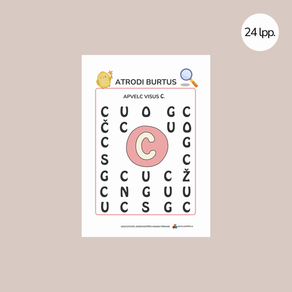 Uzdevumu krājums skaņas C diferencēšanai un izrunai 4