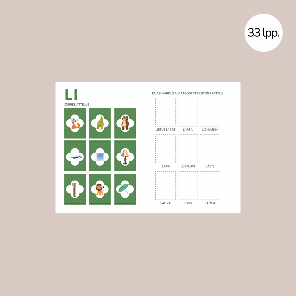 Lasisanas kartites katram alfabeta burtam 3