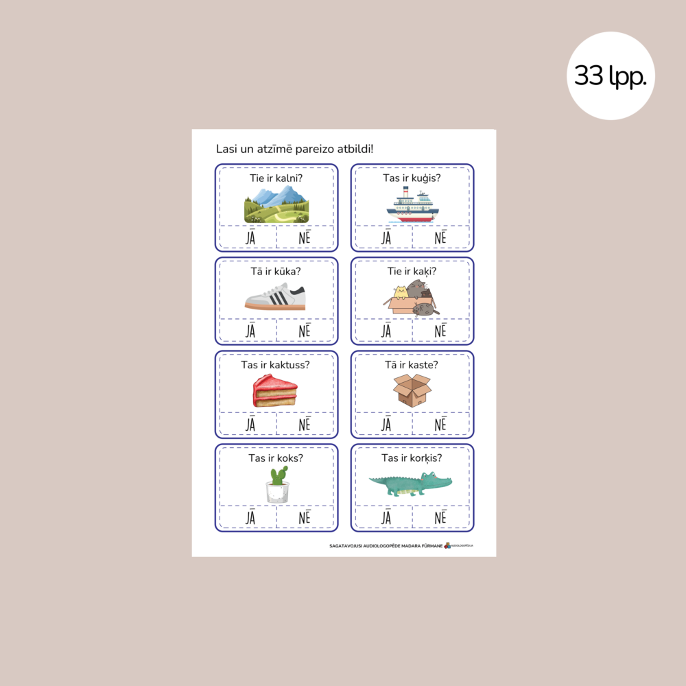 Lasi un atzīmē pareizo atbildi