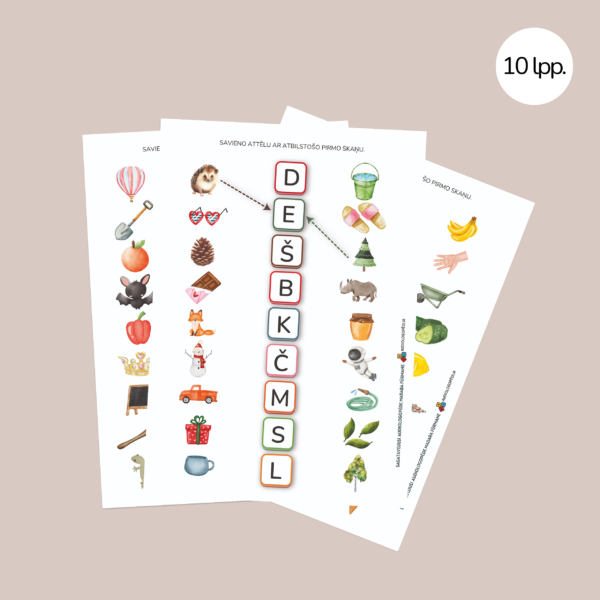 Savieno attēlu ar atbilstošo pirmo skaņu